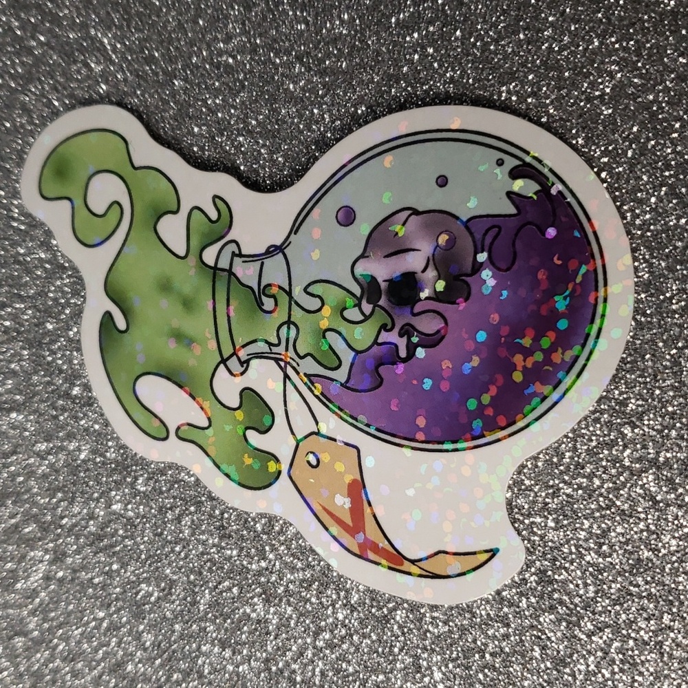 GLITTER MAGIC potion bottle waterproof sticker